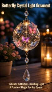 Butterfly Crystal Light Ornament