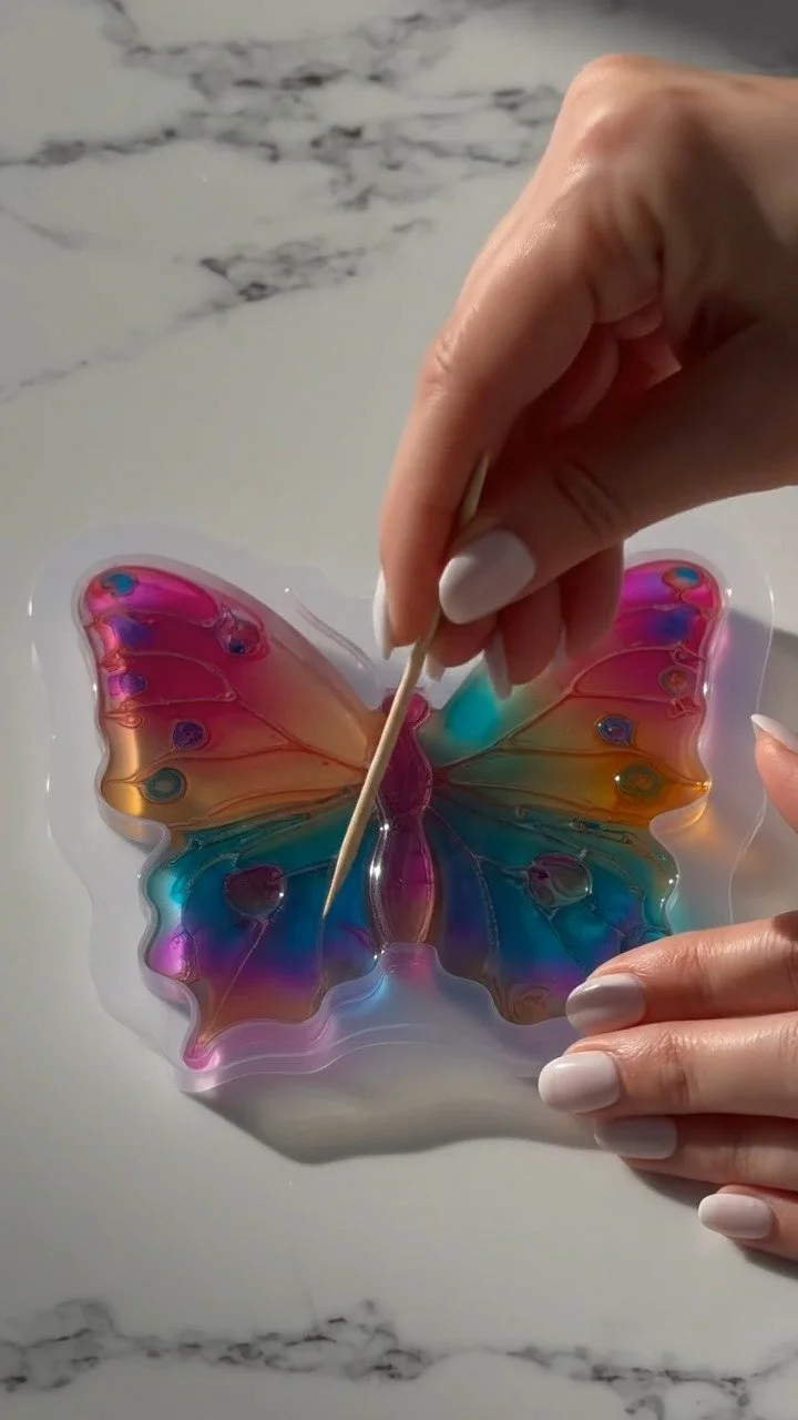 Butterfly suncatchers glow beautifully as sunlight passes through colorful wings ✨ Watch the light transform them into magical art. Save this creative DIY! #SuncatcherDIY #KidsCrafts #CreativeKids #D...