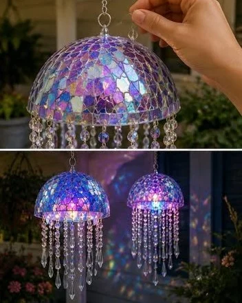CD Mosaic Hanging Jellyfish