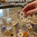 Clear glue flower hearts dry into delicate translucent floral heart&hellip;