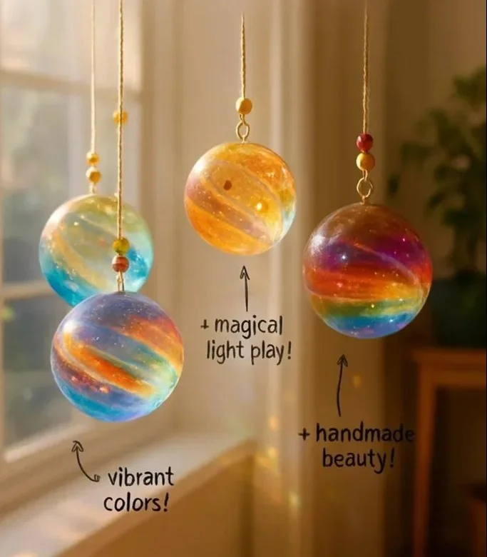 Clear Glue Sun Catcher Craft Project