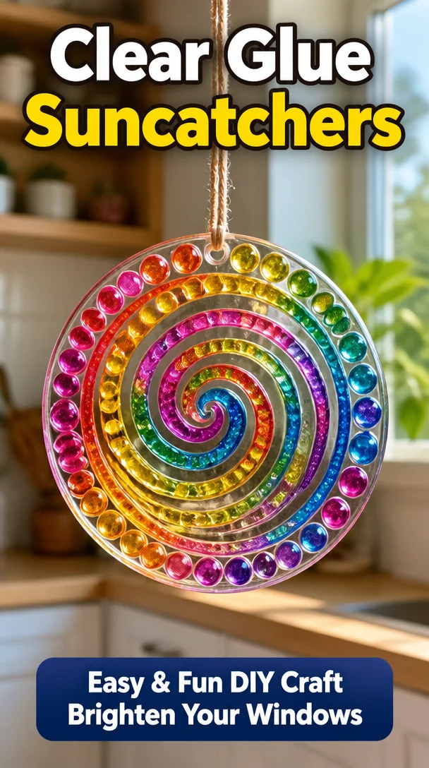 Clear Glue Suncatchers