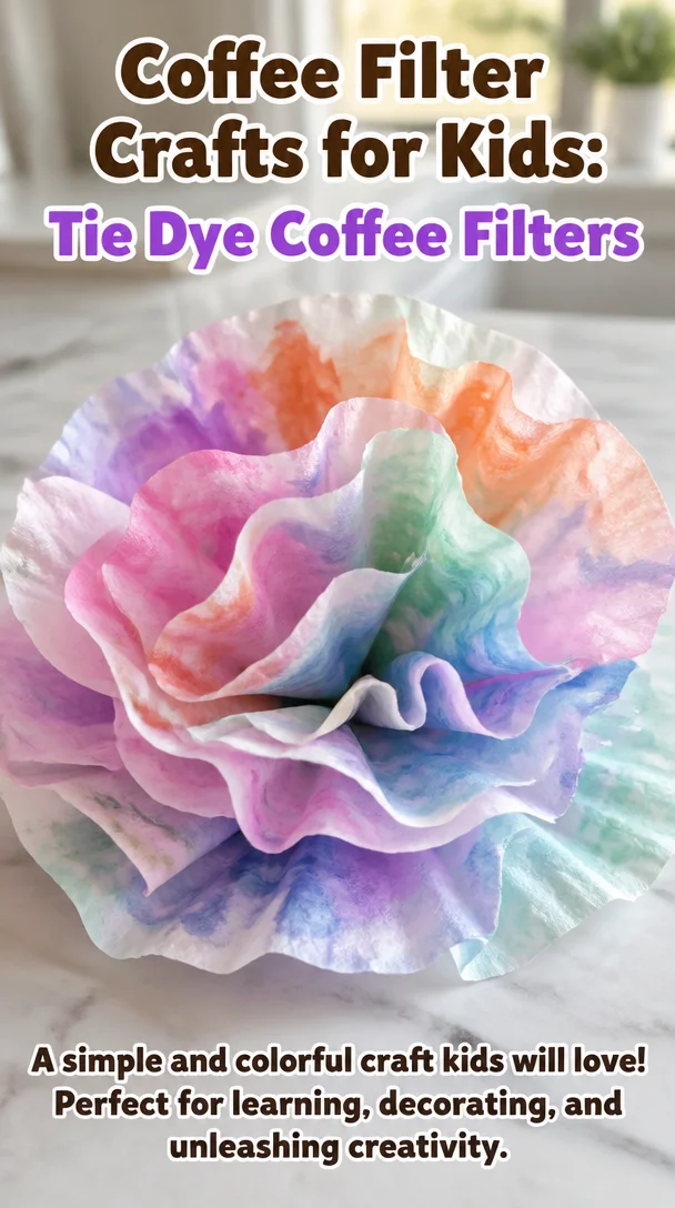 Coffee Filter Crafts for Kids: Tie Dye Coffee Filters