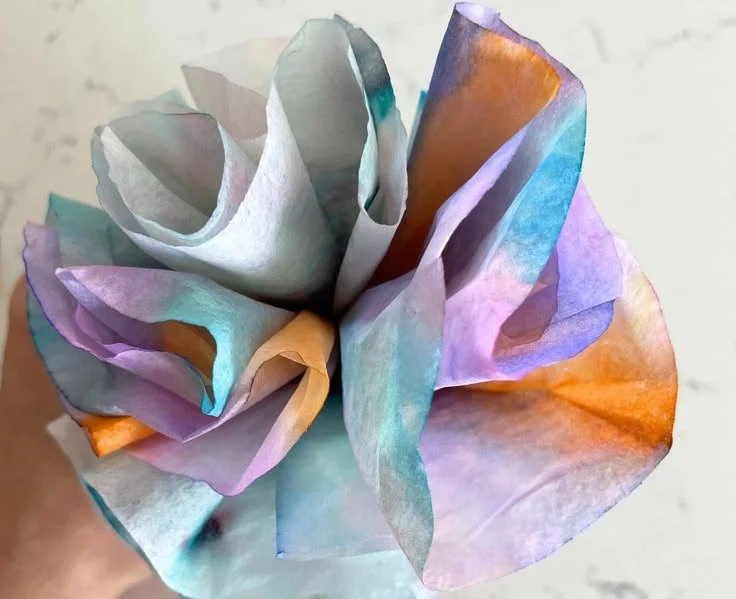 Coffee Filter Crafts for Kids: Tie Dye Coffee Filters
