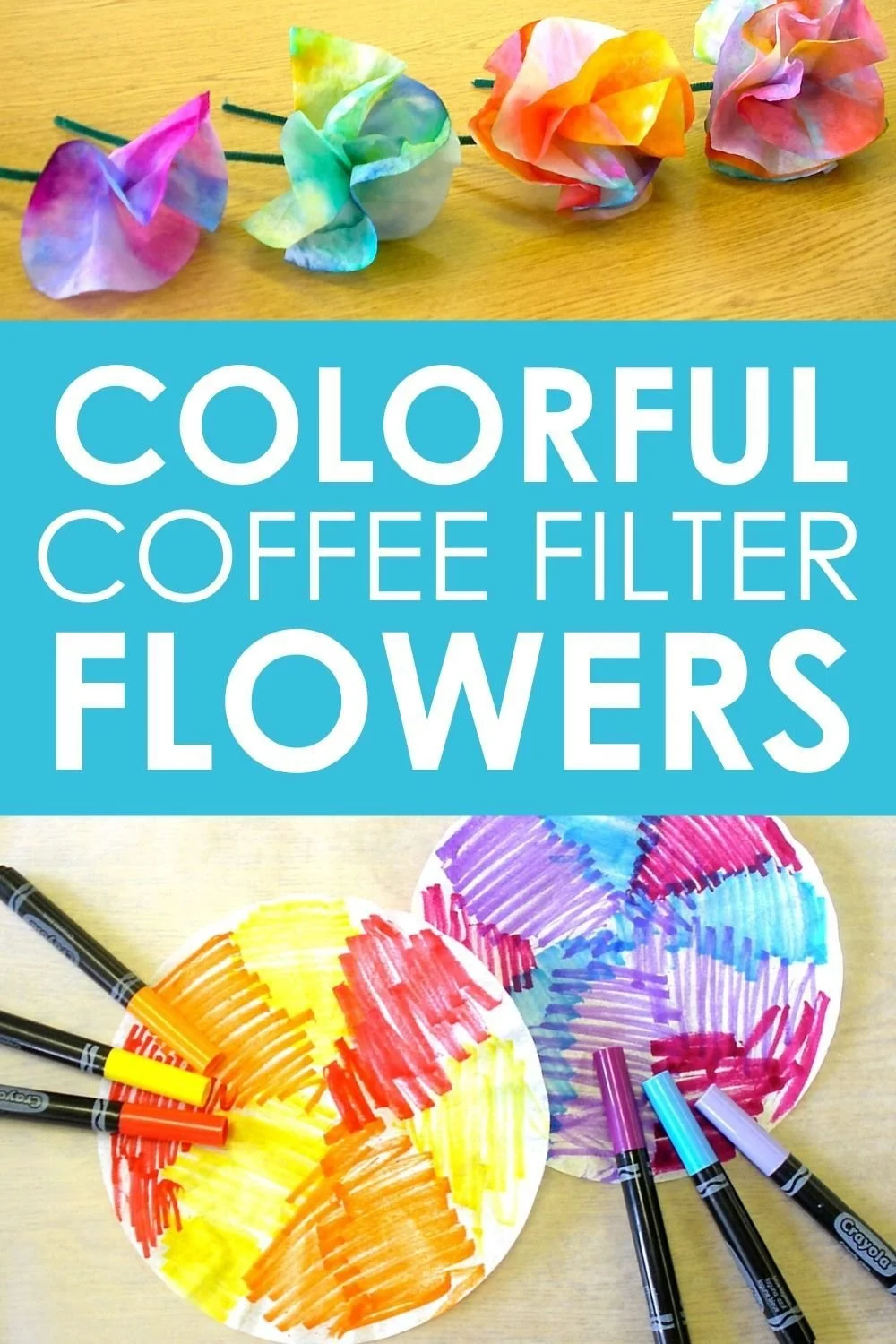 Coffee Filter Flower Mother's Day Craft for Kids