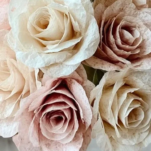 Coffee filter flowers and simple paper crafts tutorial for all skill levels.