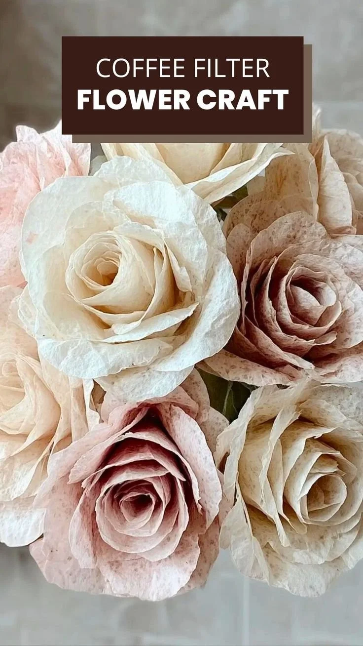 Coffee Filter Flowers And Simple Paper Crafts