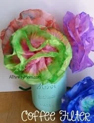 Coffee Filter Flowers, Great For Mother's Day