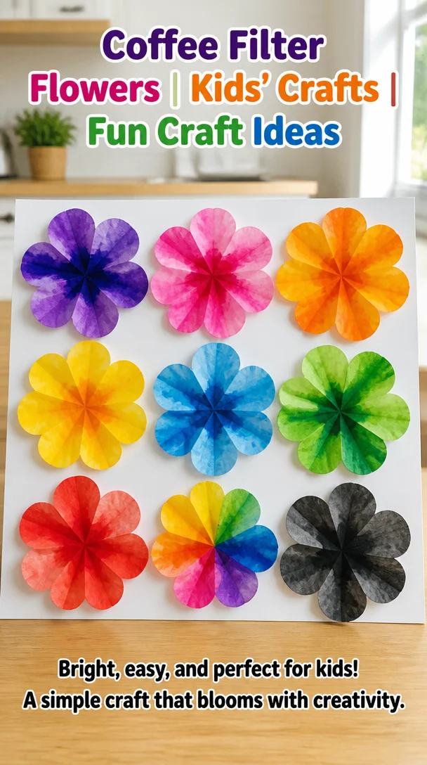Coffee Filter Flowers | Kids' Crafts | Fun Craft Ideas