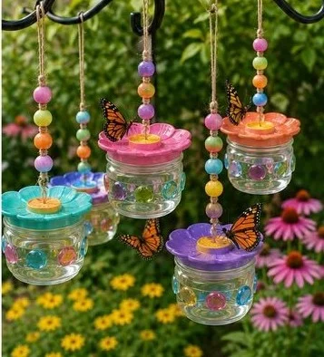 Colorful Butterfly Nectar Feeders