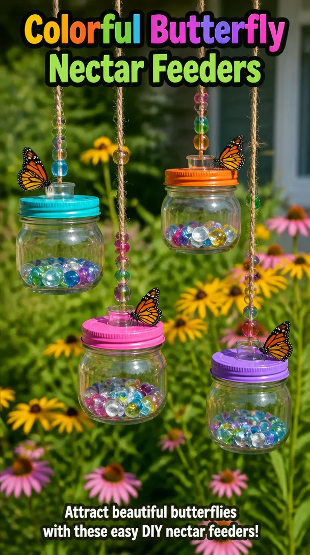 Colorful Butterfly Nectar Feeders