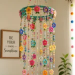 Colorful Floral Beaded Chandelier Mobile