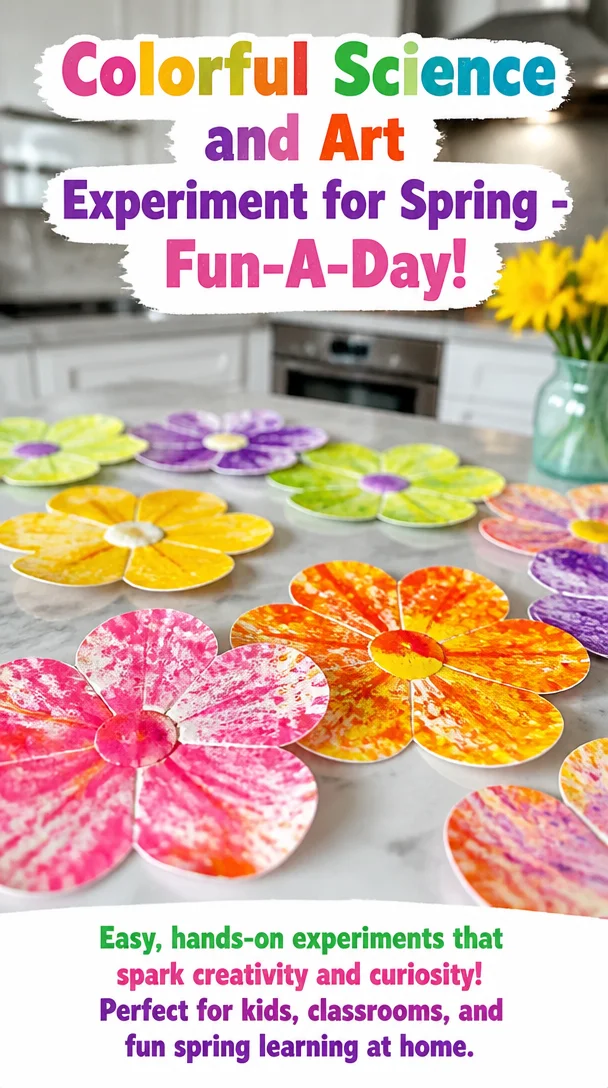 Colorful Science and Art Experiment for Spring - Fun-A-Day!
