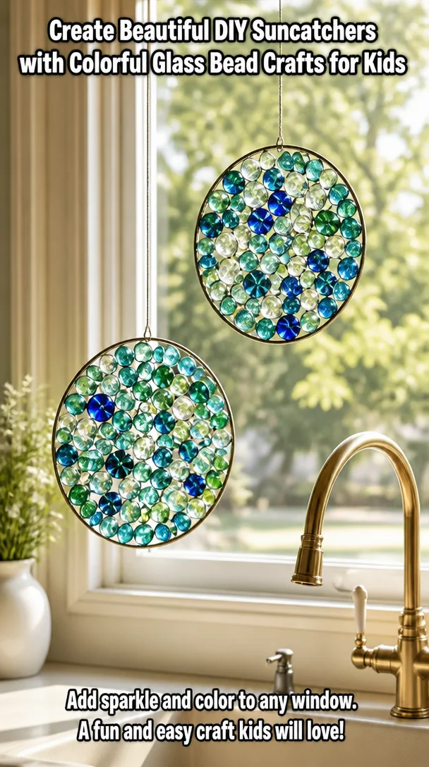 Create Beautiful DIY Suncatchers with Colorful Glass Bead Crafts for Kids