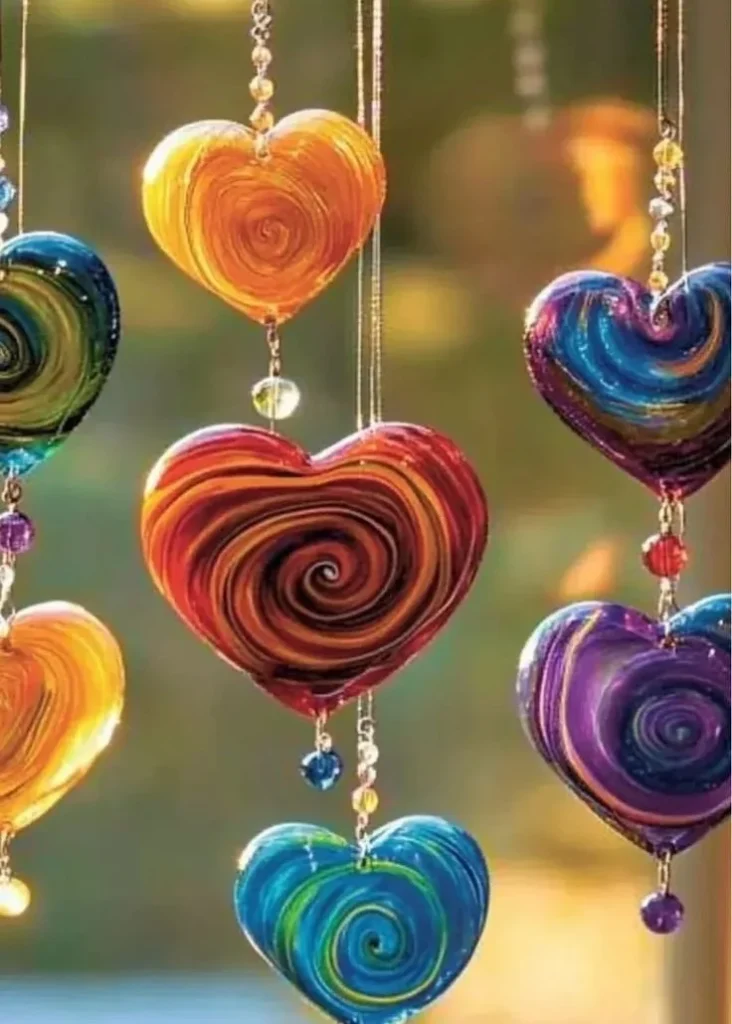 Beautiful clear glue sun collectors enhancing home decor with vibrant colors.
