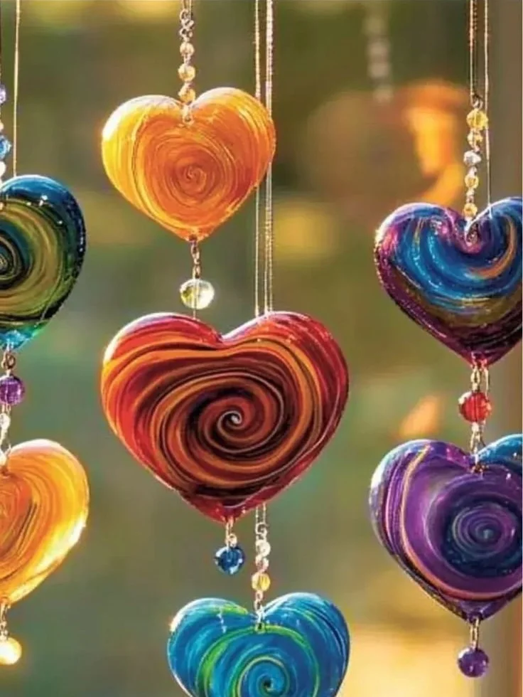 Colorful clear glue sun collectors designed for unique home decor