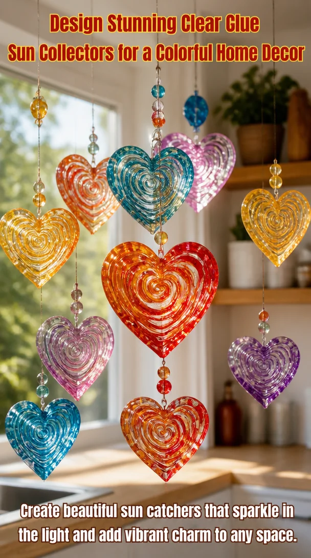 Design Stunning Clear Glue Sun Collectors for a Colorful Home Decor