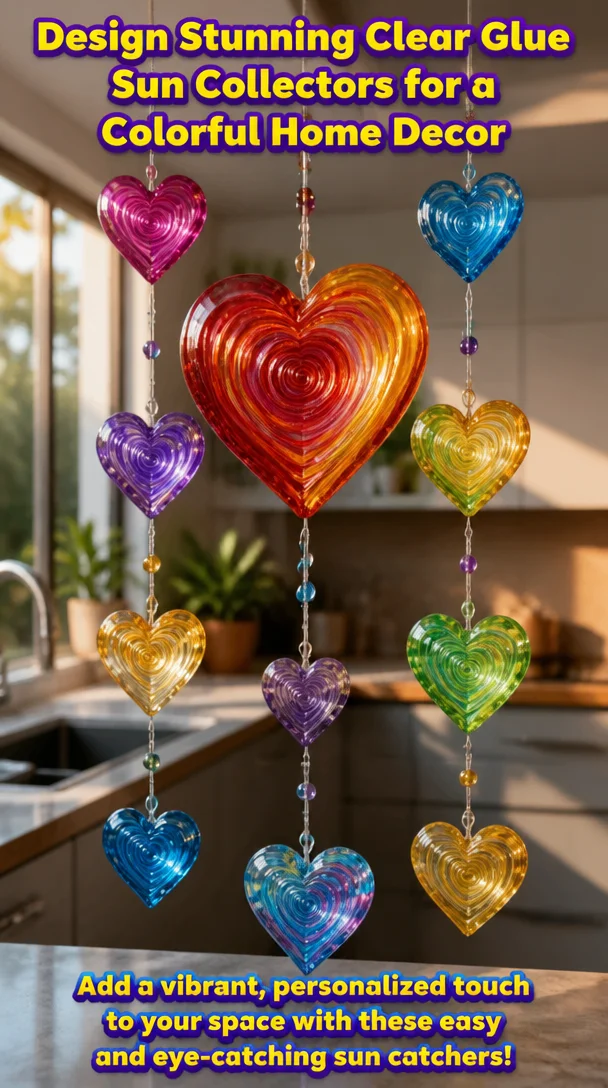 Design Stunning Clear Glue Sun Collectors for a Colorful Home Decor