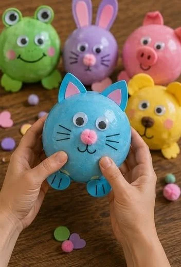 DIY Animal Stress Ball Friends