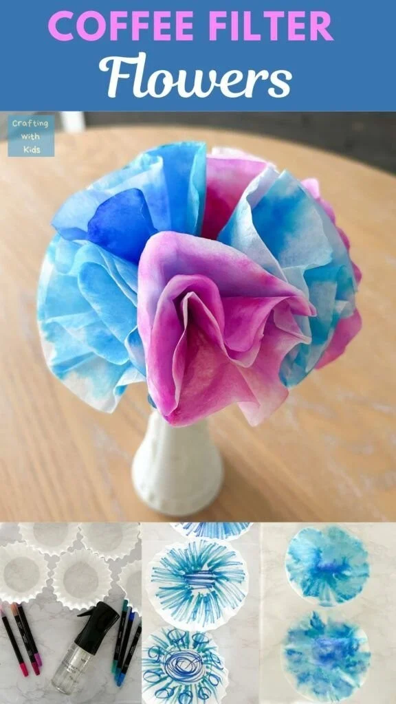 DIY Coffee Filter Flowers for Fun Craft Projects