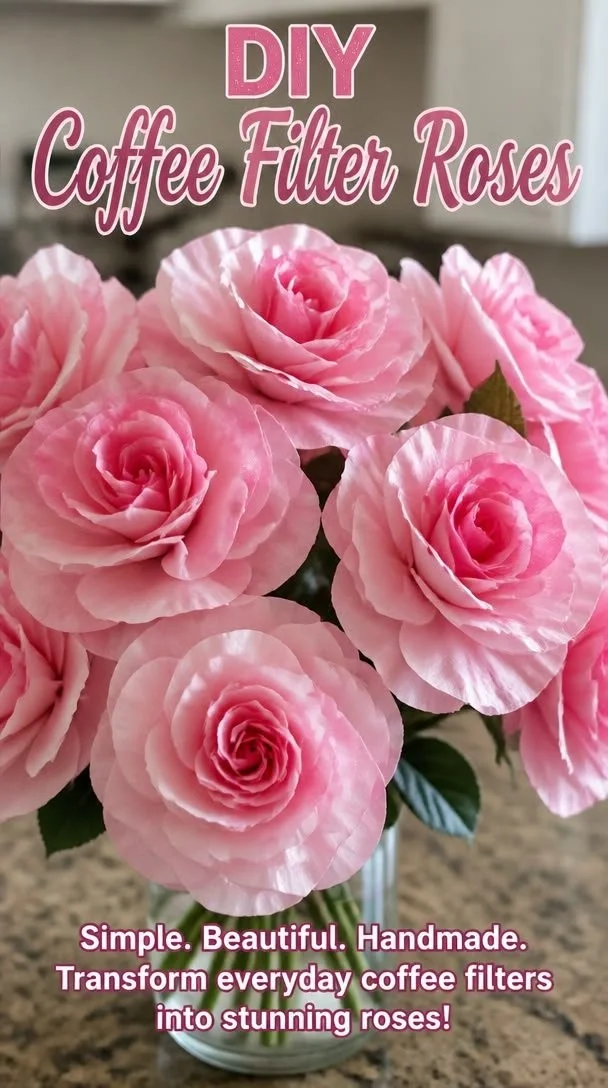 DIY Coffee Filter Roses for Valentine's: Easy Craft Tutorial & Decor