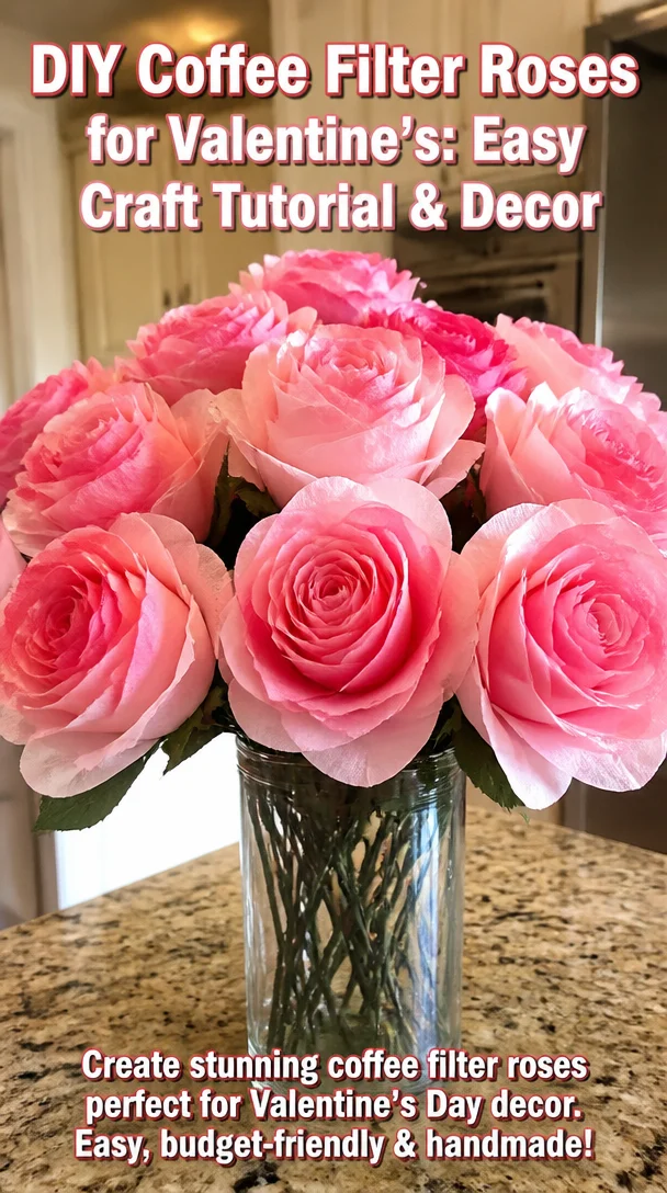 DIY Coffee Filter Roses for Valentine's: Easy Craft Tutorial & Decor