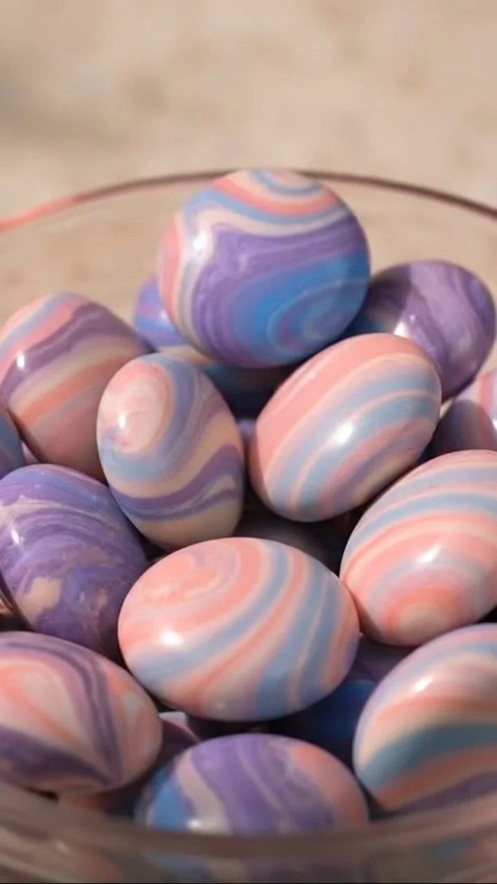 DIY galaxy worry stones swirl into cosmic-inspired calming shapes ✨ A relaxing sensory DIY full of color. Save this project!