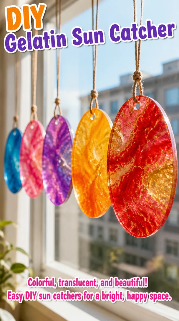 DIY Gelatin Sun Catcher