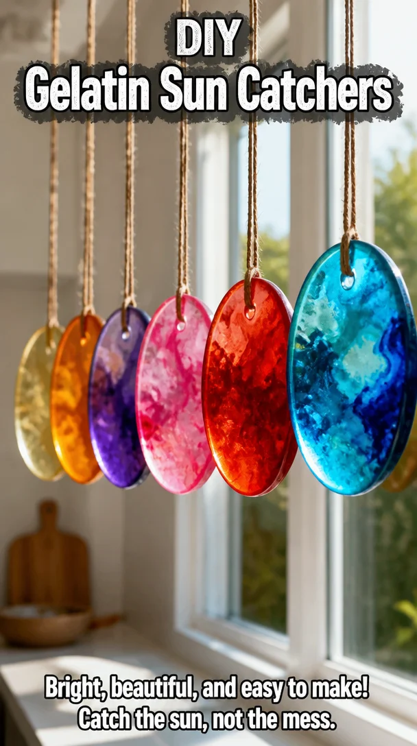 DIY Gelatin Sun Catchers