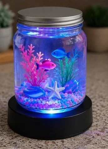 DIY Glowing Mini Ocean Jar