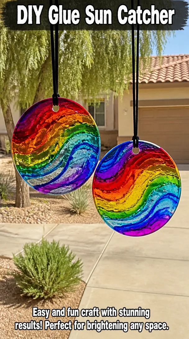 DIY Glue Sun Catcher