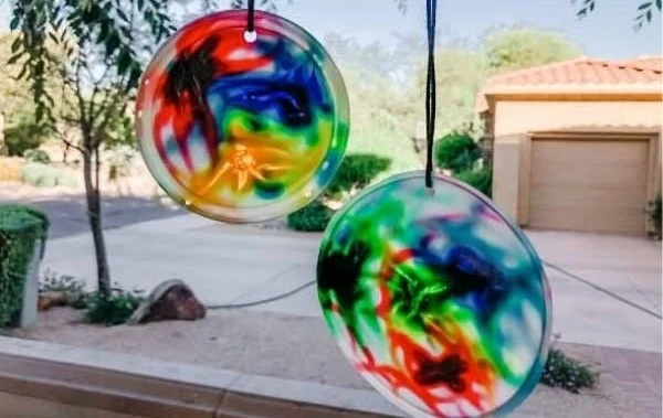 DIY Glue Sun Catcher