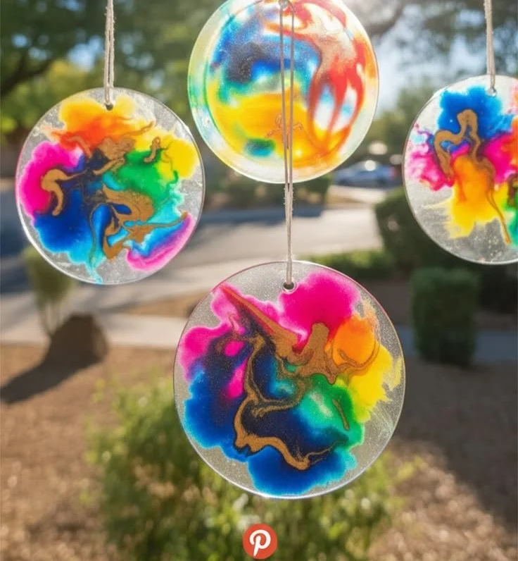 DIY Glue Sun Catcher Craft Project for Kids
