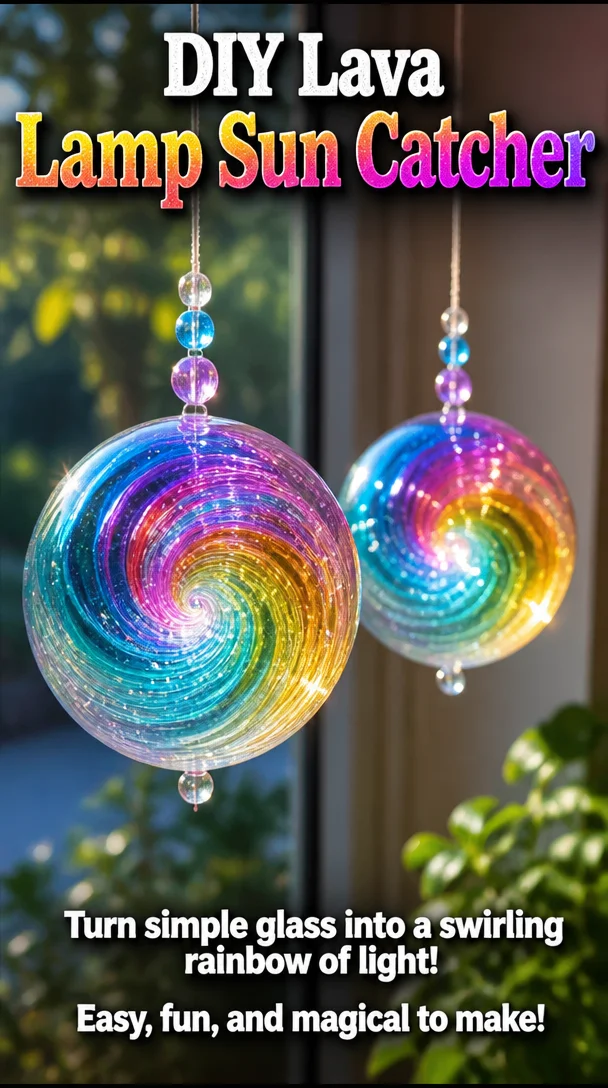 DIY Lava Lamp Sun Catcher