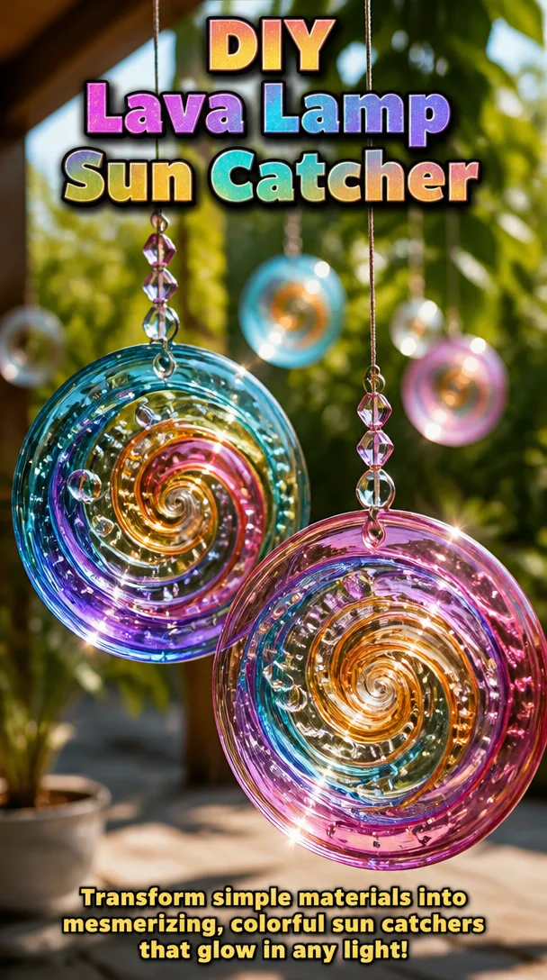 DIY Lava Lamp Sun Catcher