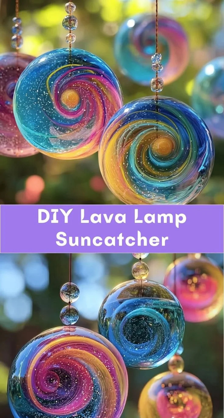 DIY Lava Lamp Suncatcher