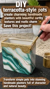 DIY terracotta-style pots create charming handmade planters with beautiful earthy&hellip;