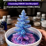 Easy baking soda fizzy crystal tree grows sparkling crystal formations&hellip;