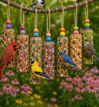 Easy Bird-Friendly Cardboard Tube Feeders