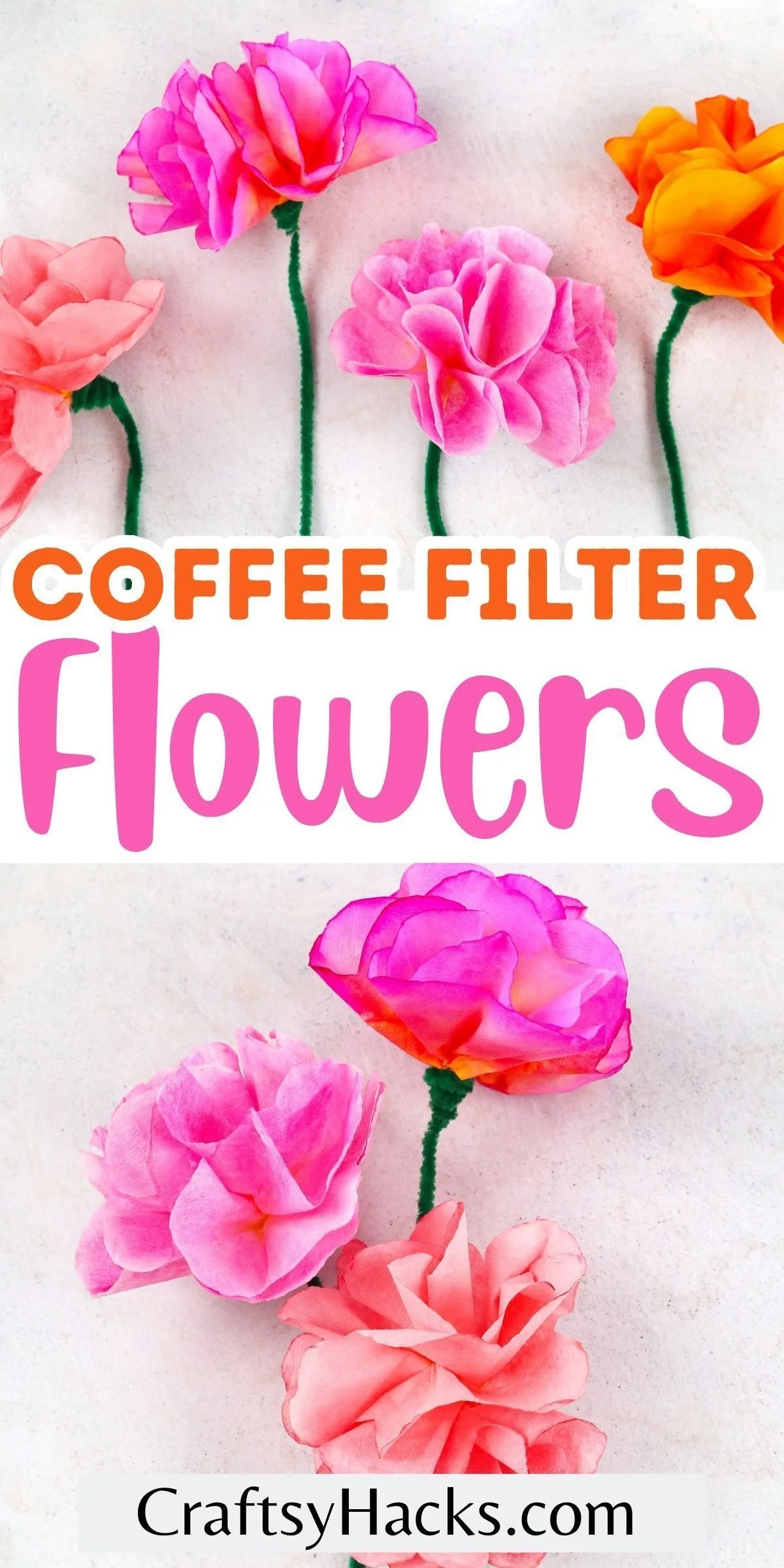 Fun DIY Coffee Filter Flowers