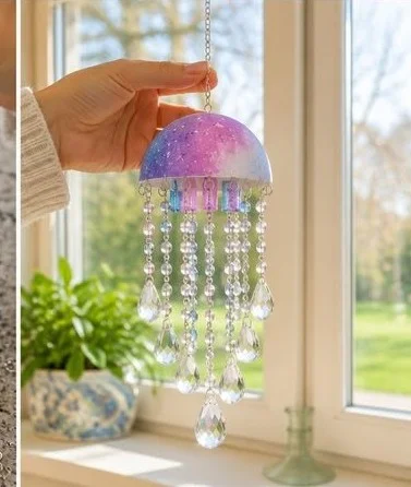 Galaxy Jellyfish Hanging Ornament