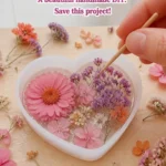 Hearts of flowers with clear glue dry into delicate translucent&hellip;