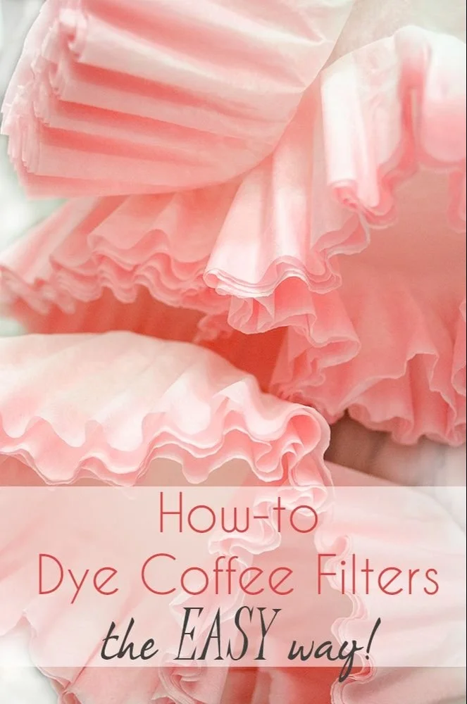 How to Dye Coffee Filters the EASY Way!
