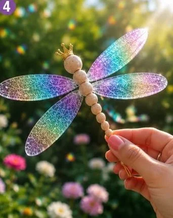 Iridescent Dragonfly Sun Catcher