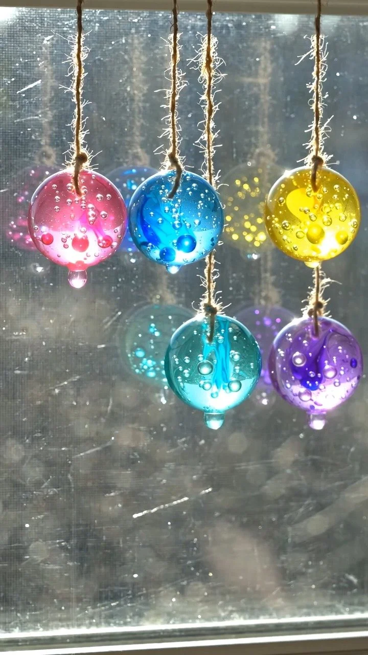 Lava lamp style suncatchers create mesmerizing flowing colors in sunlight ✨ A magical blend of art and science. Save this DIY! #SuncatcherDIY #LavaLamp #KidsScience #CreativeDIY #ColorfulCraft #STEMF...