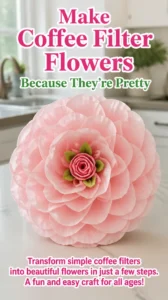 Make Coffee Filter Flowers Because They’re Pretty