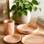 Marbled Baking Soda Clay Decor