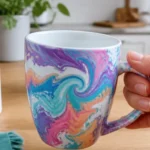 Marbled Rainbow Dip Mug