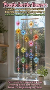 Plastic bottle flowers transform recycled bottles into colorful blooming decorations&hellip;