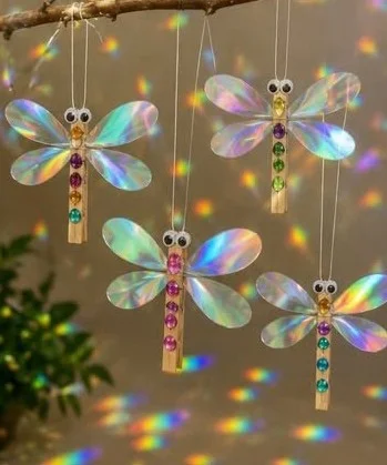 Rainbow Dragonfly Suncatchers
